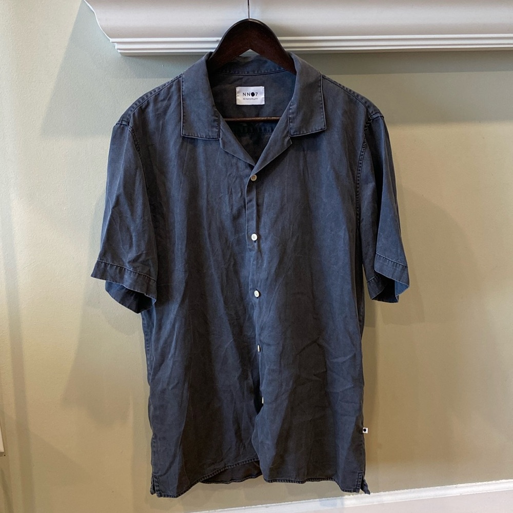 NN07 Miyagi 5767 short sleeve tencel button bowling shirt